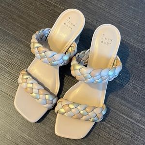 braided heeled Sandals